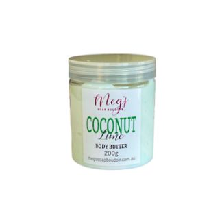 Coconut Lime Body Butter, for sensitive dry itchy skin