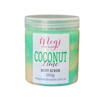Coconut Lime Body Scrub For Sensitive Skin