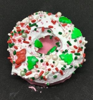 Frosted Cranberry Donut Bomb